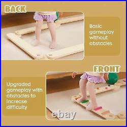 Wooden Balance Beam Montessori Balance Toy for Children Kids Boys Girls