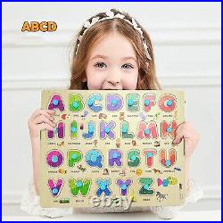 Wooden Learning Educational Board for Kids, Toys for 2 Years Old Boys & girls