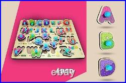 Wooden Learning Educational Board for Kids, Toys for 2 Years Old Boys & girls