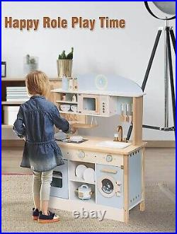 Wooden Toy Kitchen Sets Kids Girls Boys Kitchen Play set Toddler For Age 3-6 Yrs