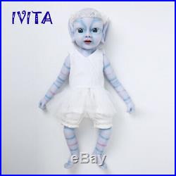 Xmas Gifts 46cm Full Body Silicone Reborn Dolls Newborn Avatar Baby Girls Toys