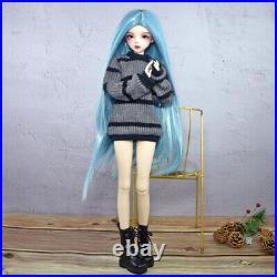 Yutotue 1/3 BJD Doll Cute Girl Doll 56cm Height Doll Body dress up Sweater Toy
