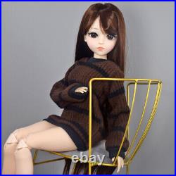 Yutotue BJD Doll Toy 60cm Girl Doll with Mechanical Face Makeup Clothes Shoes Wigs