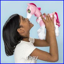 Zoomer Pink Show Pony Lights Horse Ages 5+ New Toy Girls Boys Play Brush Little